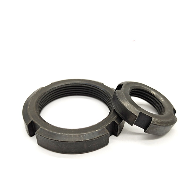 Двойно осигурена шлицова заключваща кръгла гайка