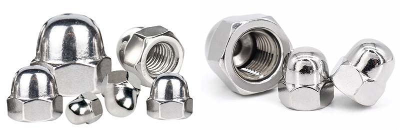 hexagon domed cap nut
