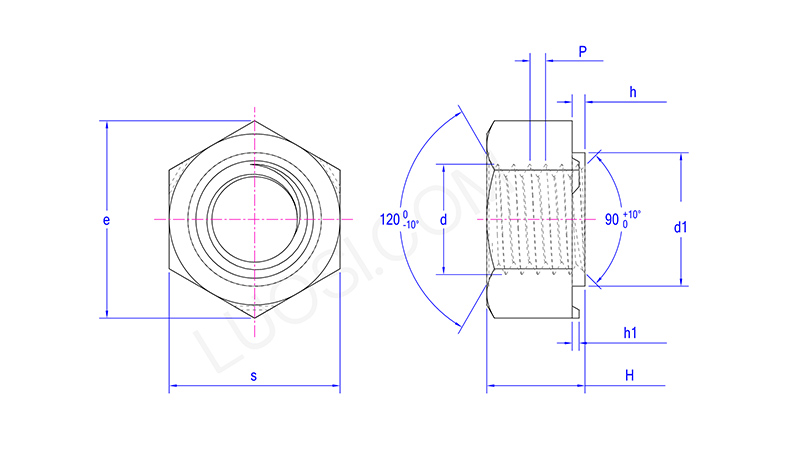 High-strength Hexagon Weld Nut