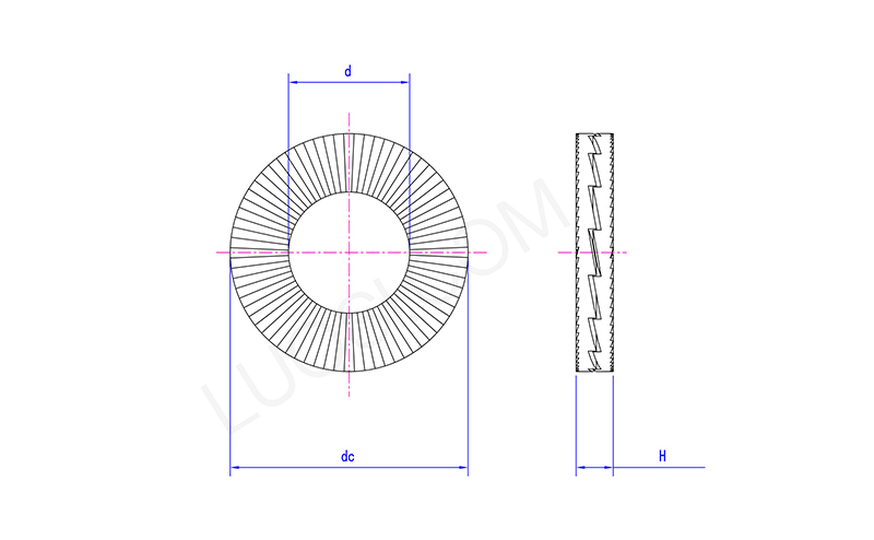Double Ended Self Locking Washer Double Ended Self Locking Washer