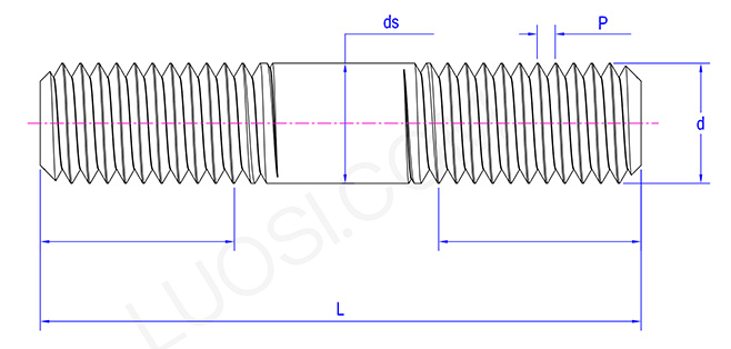 Type 3 Double End Studs