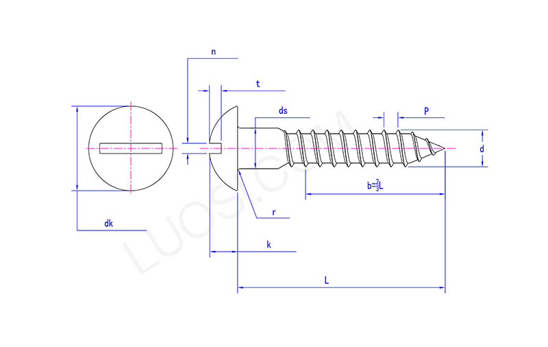 Round Head Slotted Wood Screws Silicon Bronze